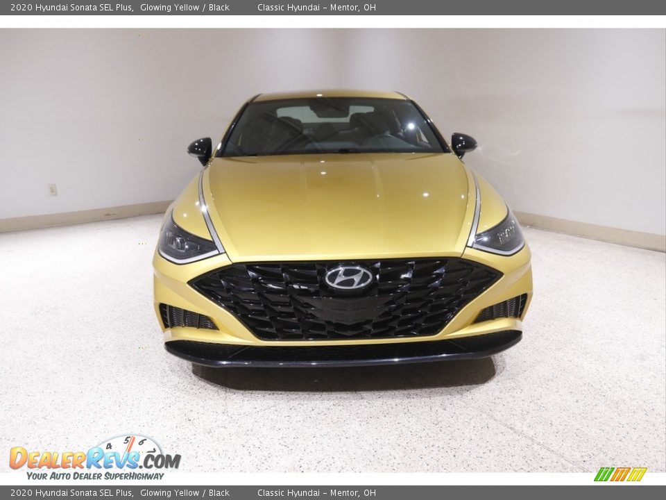 2020 Hyundai Sonata SEL Plus Glowing Yellow / Black Photo #2
