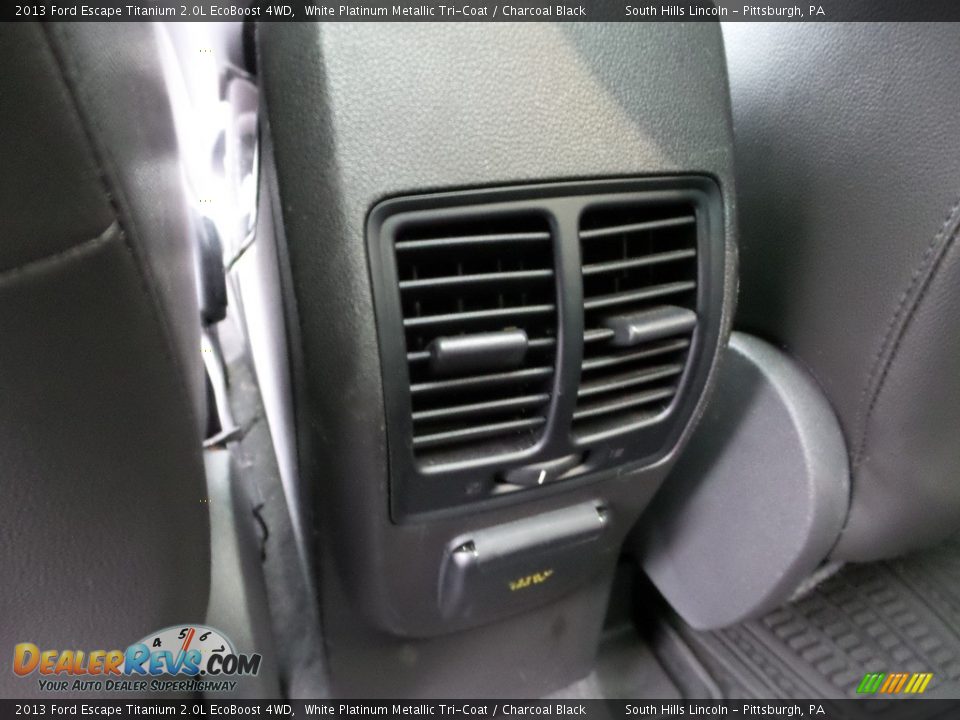 2013 Ford Escape Titanium 2.0L EcoBoost 4WD White Platinum Metallic Tri-Coat / Charcoal Black Photo #18