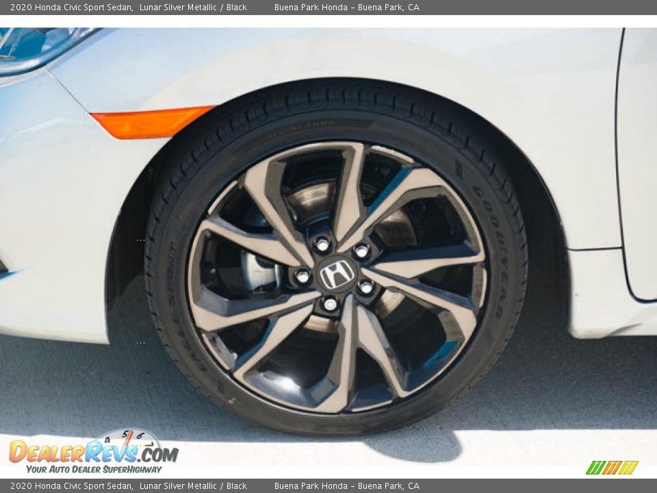 2020 Honda Civic Sport Sedan Lunar Silver Metallic / Black Photo #33
