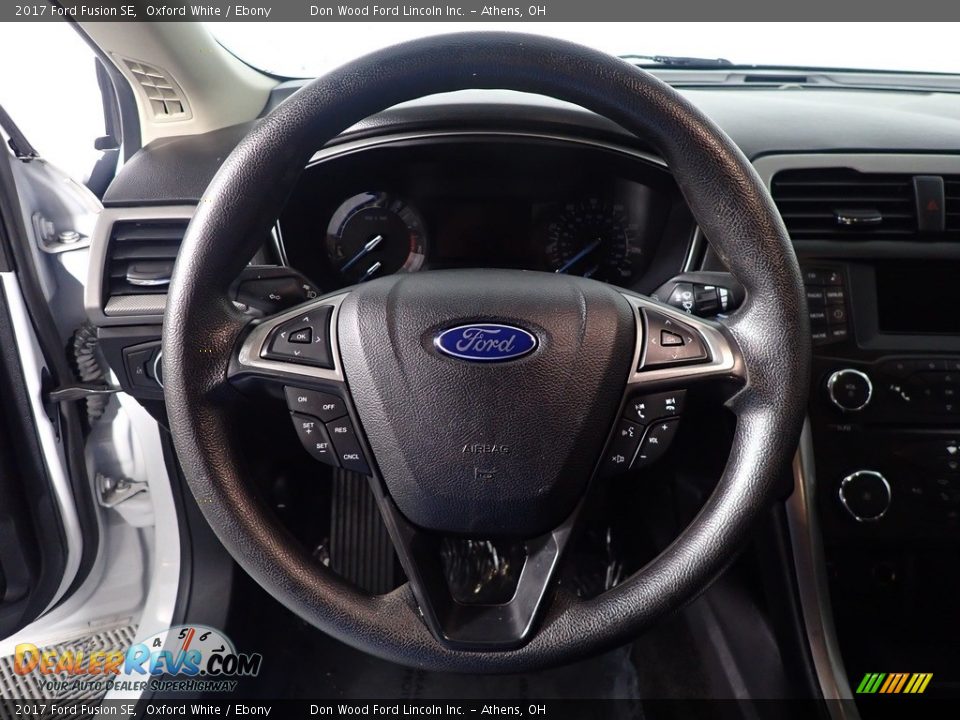 2017 Ford Fusion SE Oxford White / Ebony Photo #26