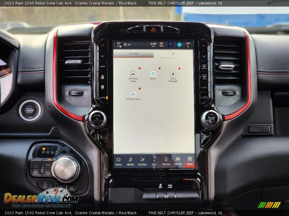 Controls of 2023 Ram 1500 Rebel Crew Cab 4x4 Photo #12