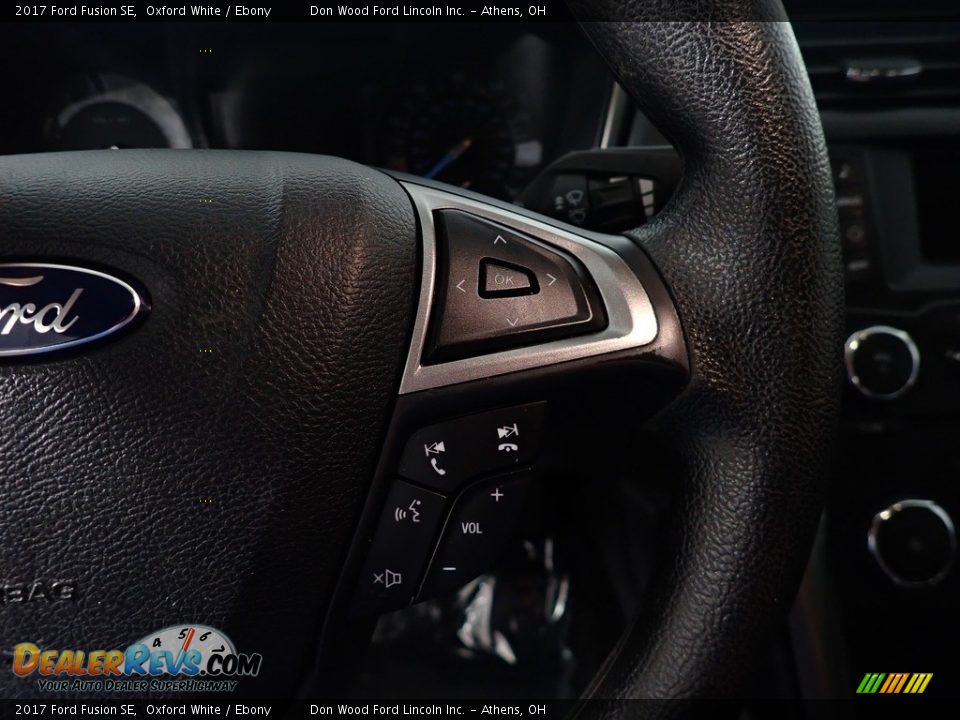 2017 Ford Fusion SE Oxford White / Ebony Photo #28