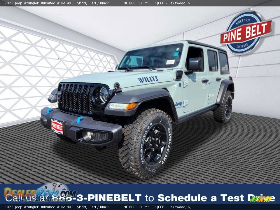 2023 Jeep Wrangler Unlimited Willys 4XE Hybrid Earl / Black Photo #1