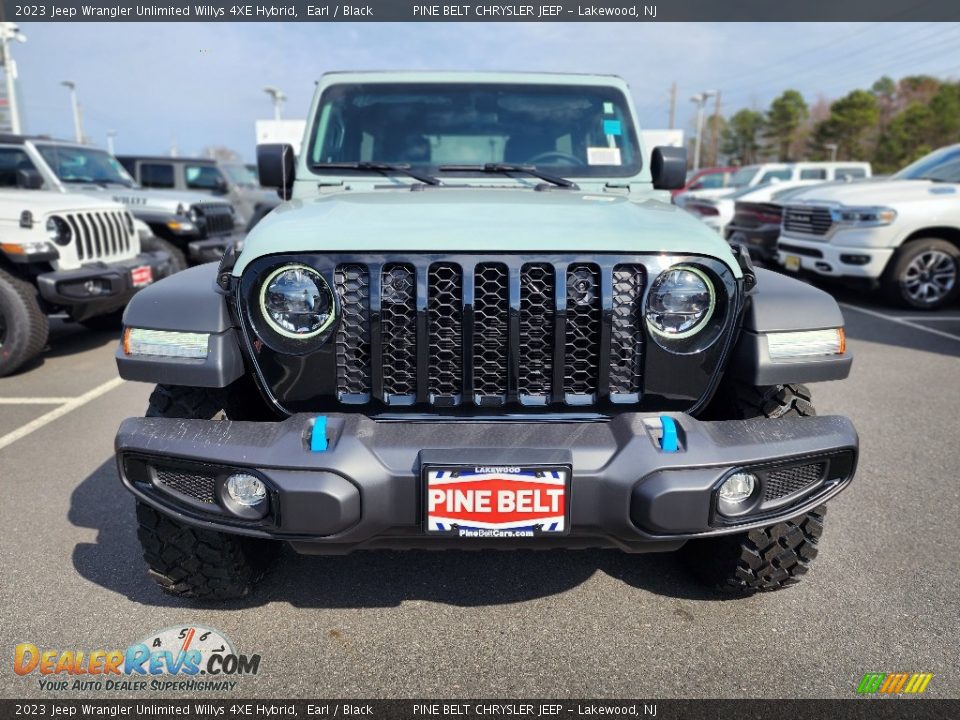 2023 Jeep Wrangler Unlimited Willys 4XE Hybrid Earl / Black Photo #2