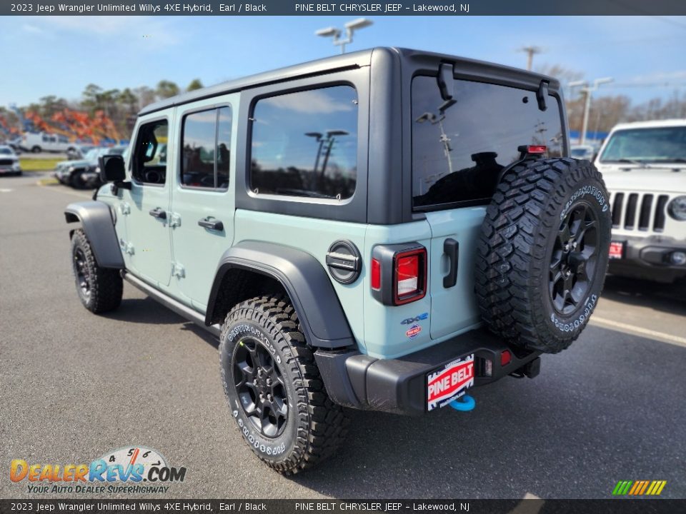 2023 Jeep Wrangler Unlimited Willys 4XE Hybrid Earl / Black Photo #4