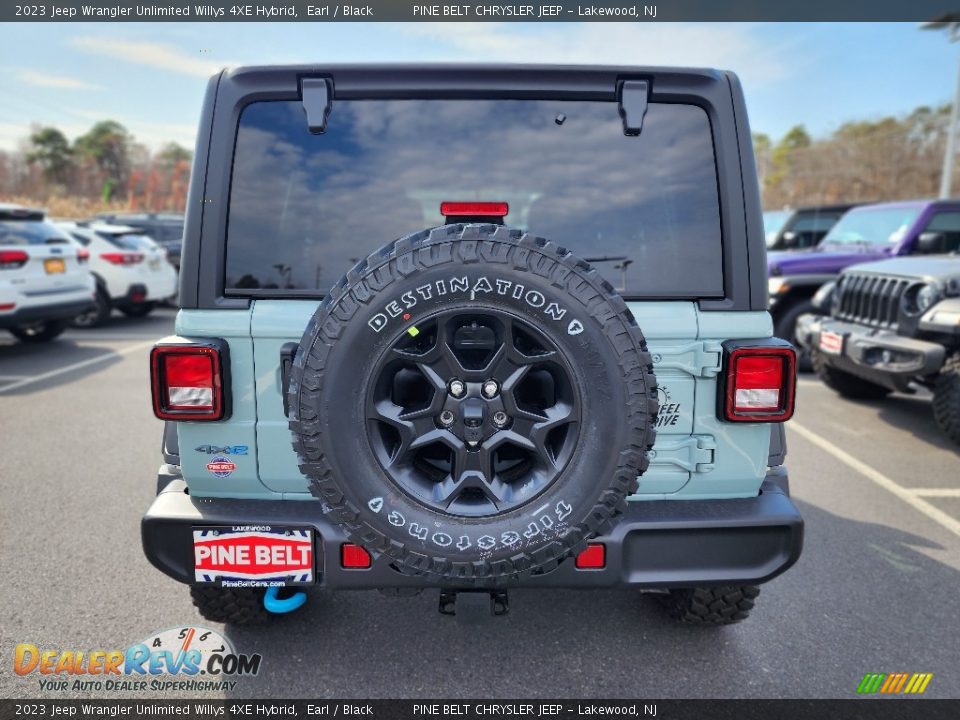 2023 Jeep Wrangler Unlimited Willys 4XE Hybrid Earl / Black Photo #6