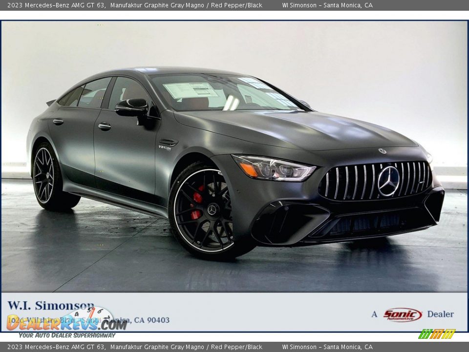 2023 Mercedes-Benz AMG GT 63 Manufaktur Graphite Gray Magno / Red Pepper/Black Photo #1