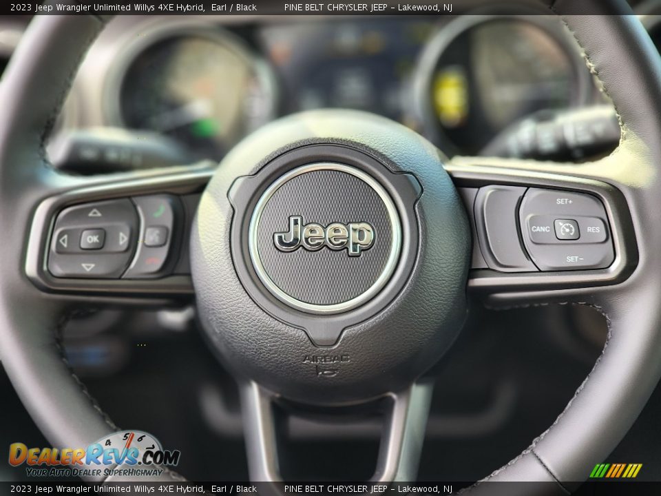 2023 Jeep Wrangler Unlimited Willys 4XE Hybrid Steering Wheel Photo #10