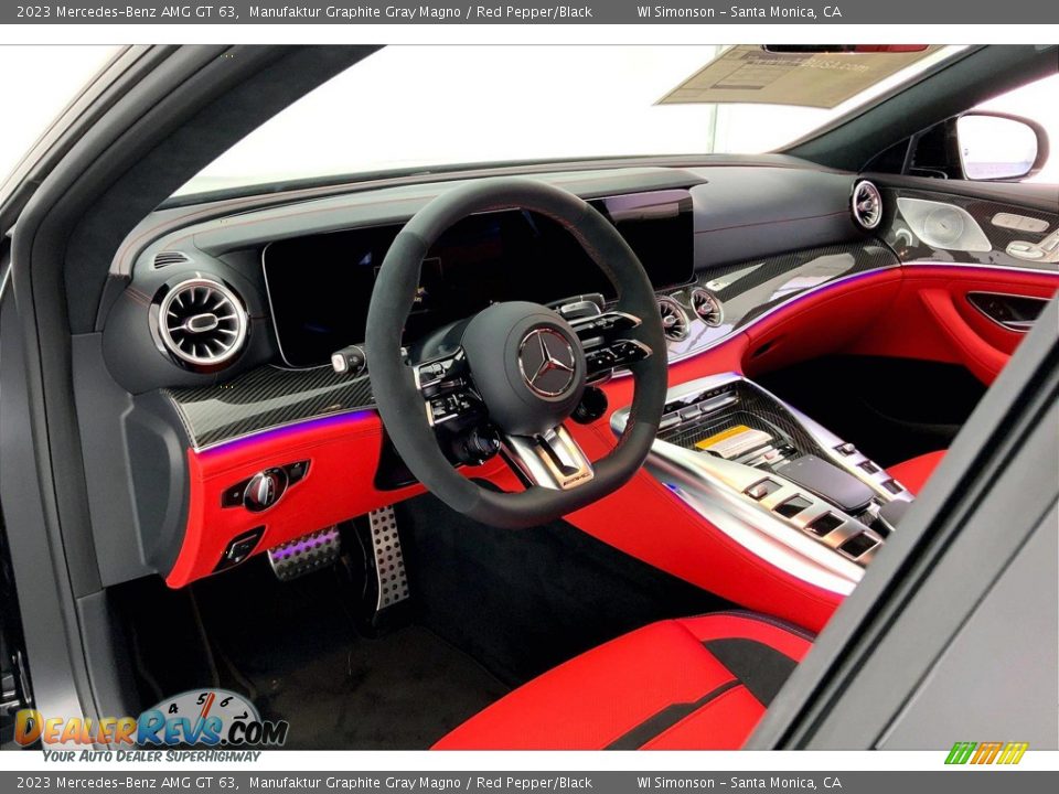 Red Pepper/Black Interior - 2023 Mercedes-Benz AMG GT 63 Photo #4