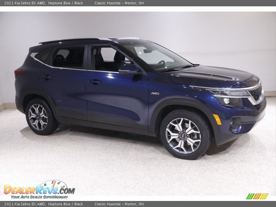 Neptune Blue 2021 Kia Seltos EX AWD Photo #1