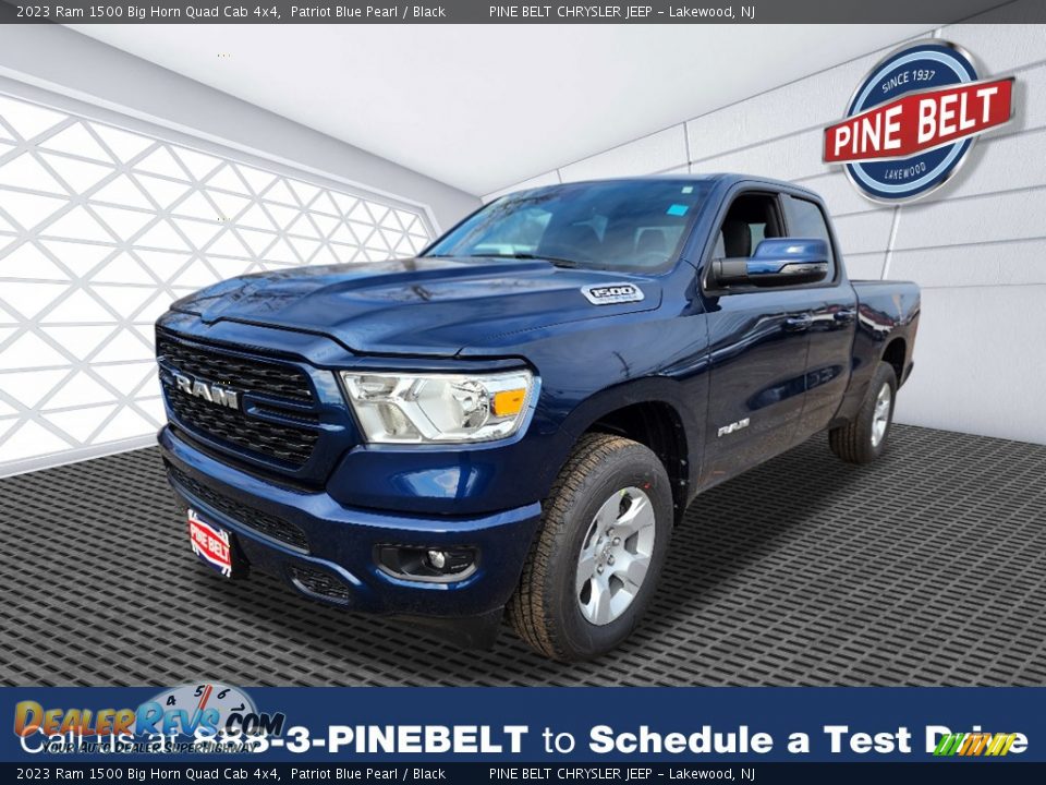 2023 Ram 1500 Big Horn Quad Cab 4x4 Patriot Blue Pearl / Black Photo #1