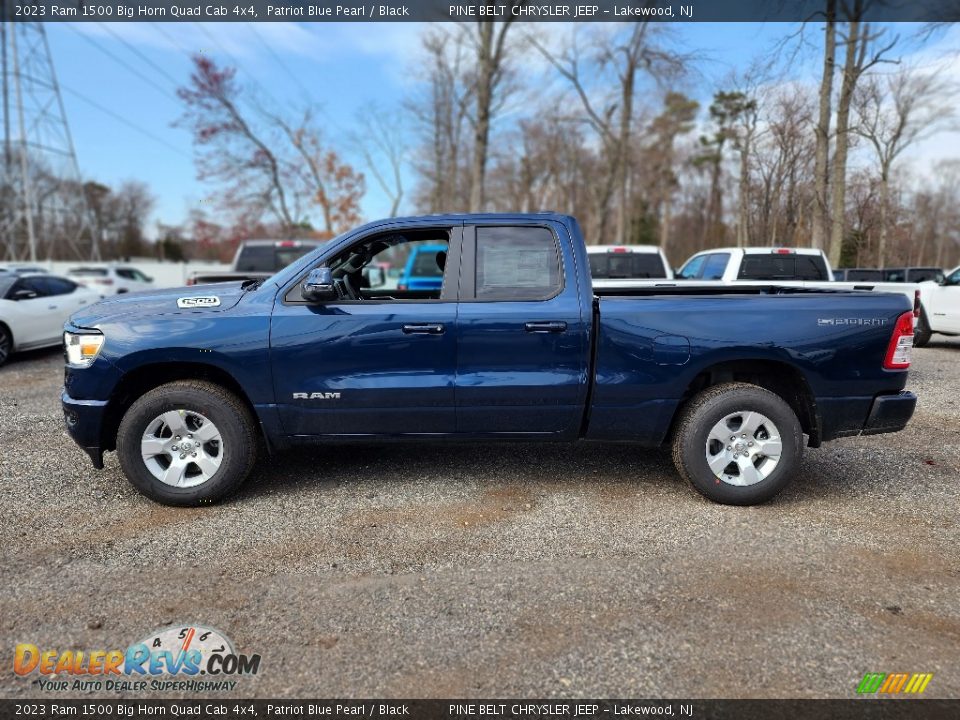 Patriot Blue Pearl 2023 Ram 1500 Big Horn Quad Cab 4x4 Photo #3