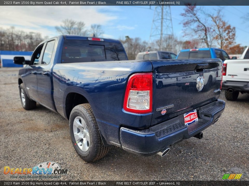 2023 Ram 1500 Big Horn Quad Cab 4x4 Patriot Blue Pearl / Black Photo #4