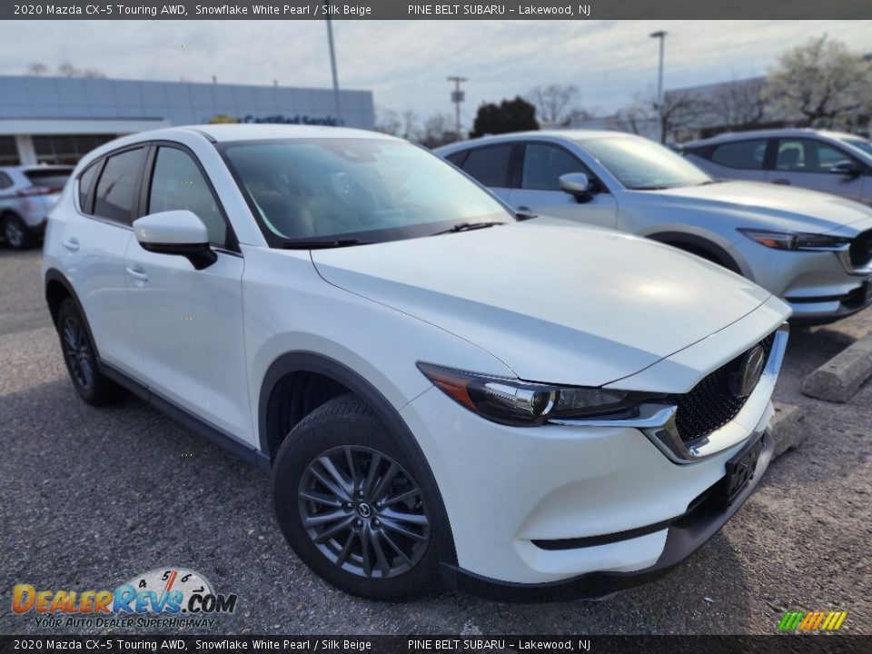 2020 Mazda CX-5 Touring AWD Snowflake White Pearl / Silk Beige Photo #3