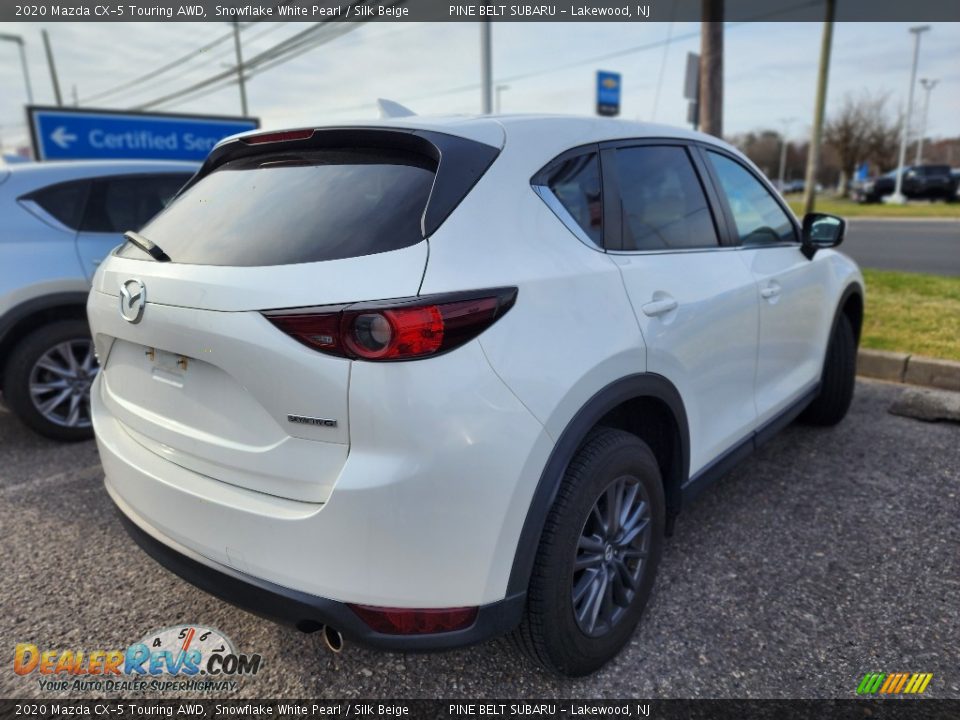 2020 Mazda CX-5 Touring AWD Snowflake White Pearl / Silk Beige Photo #4