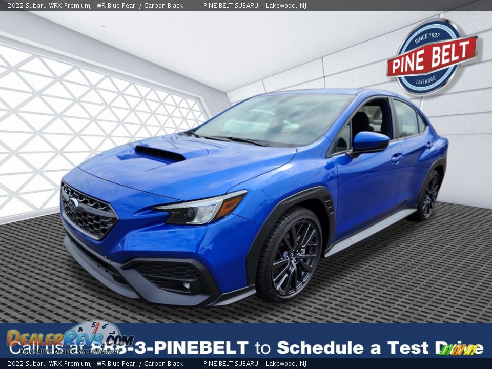 2022 Subaru WRX Premium WR Blue Pearl / Carbon Black Photo #1