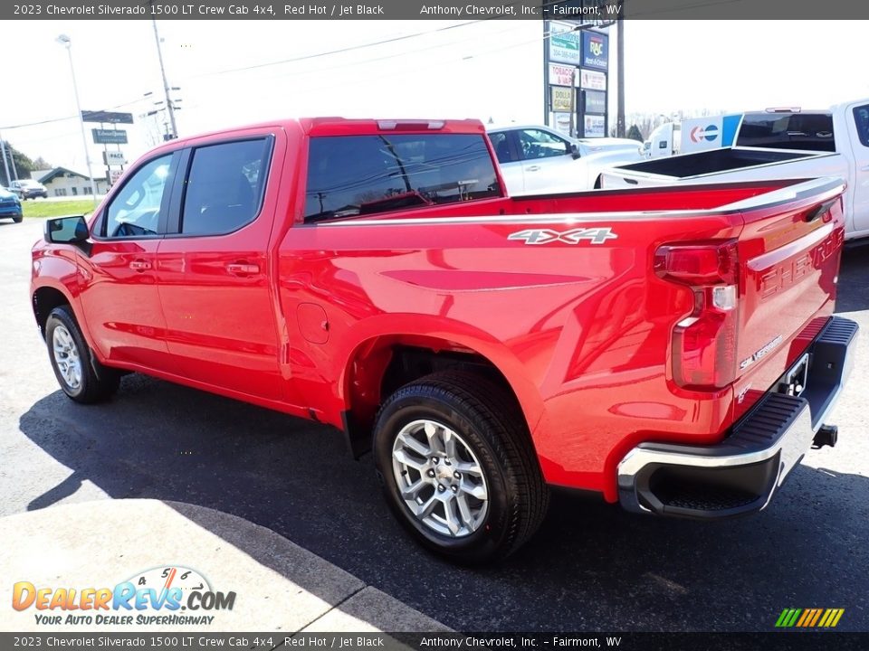 2023 Chevrolet Silverado 1500 LT Crew Cab 4x4 Red Hot / Jet Black Photo #6