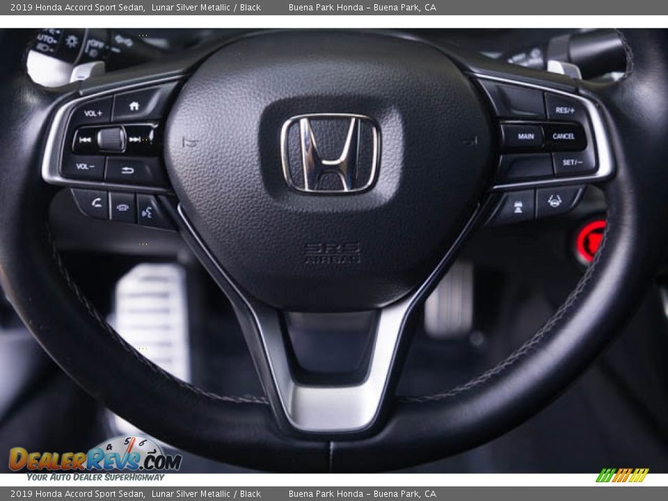 2019 Honda Accord Sport Sedan Lunar Silver Metallic / Black Photo #13