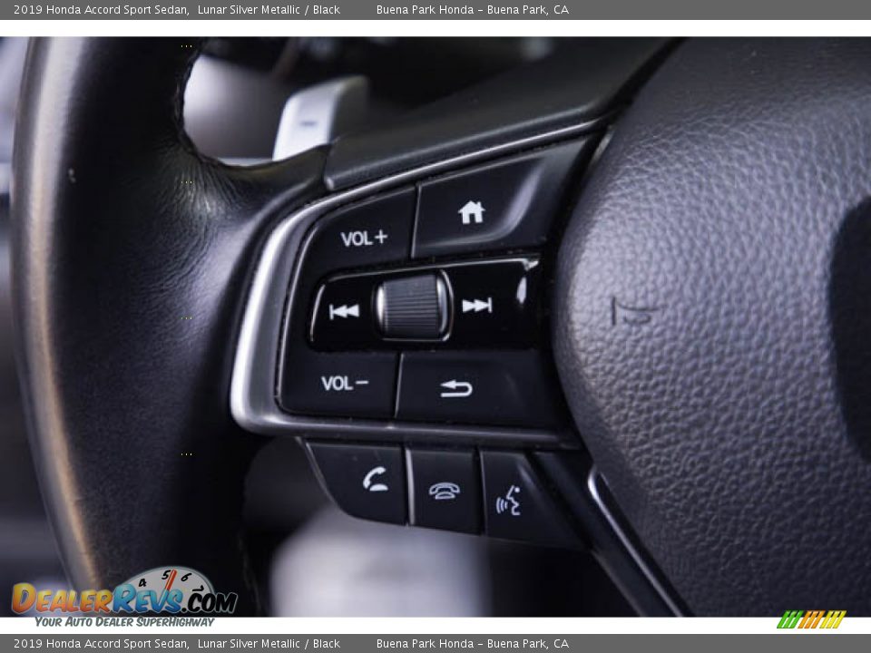 2019 Honda Accord Sport Sedan Lunar Silver Metallic / Black Photo #14