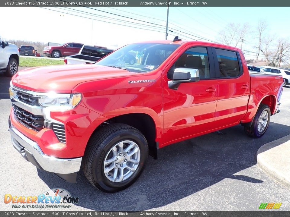 2023 Chevrolet Silverado 1500 LT Crew Cab 4x4 Red Hot / Jet Black Photo #8