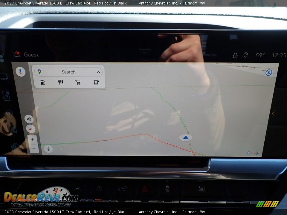 2023 Chevrolet Silverado 1500 LT Crew Cab 4x4 Red Hot / Jet Black Photo #18
