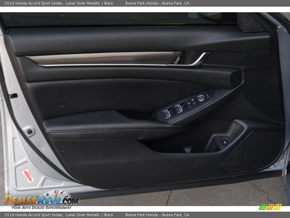 2019 Honda Accord Sport Sedan Lunar Silver Metallic / Black Photo #28