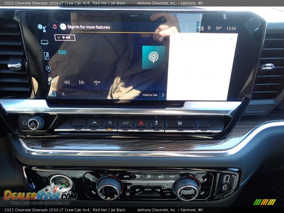 2023 Chevrolet Silverado 1500 LT Crew Cab 4x4 Red Hot / Jet Black Photo #20