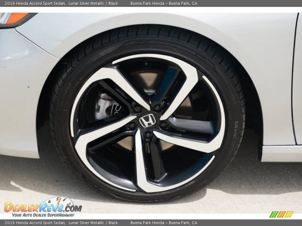 2019 Honda Accord Sport Sedan Lunar Silver Metallic / Black Photo #34