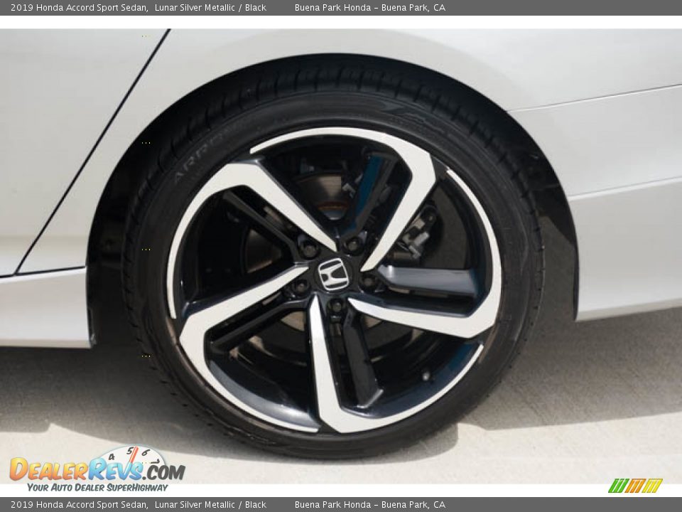 2019 Honda Accord Sport Sedan Lunar Silver Metallic / Black Photo #35