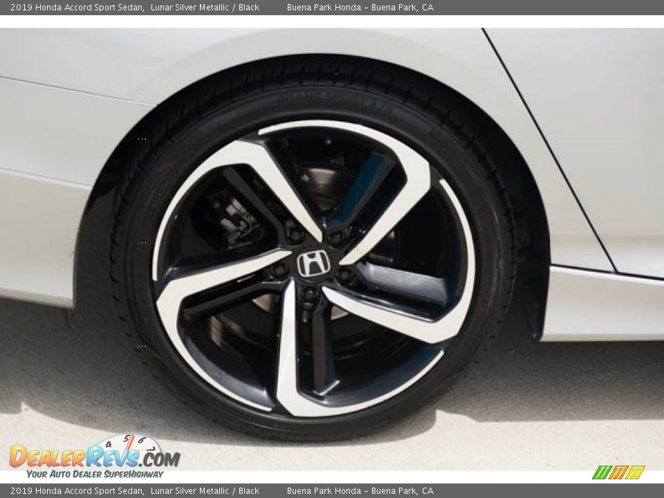 2019 Honda Accord Sport Sedan Lunar Silver Metallic / Black Photo #36