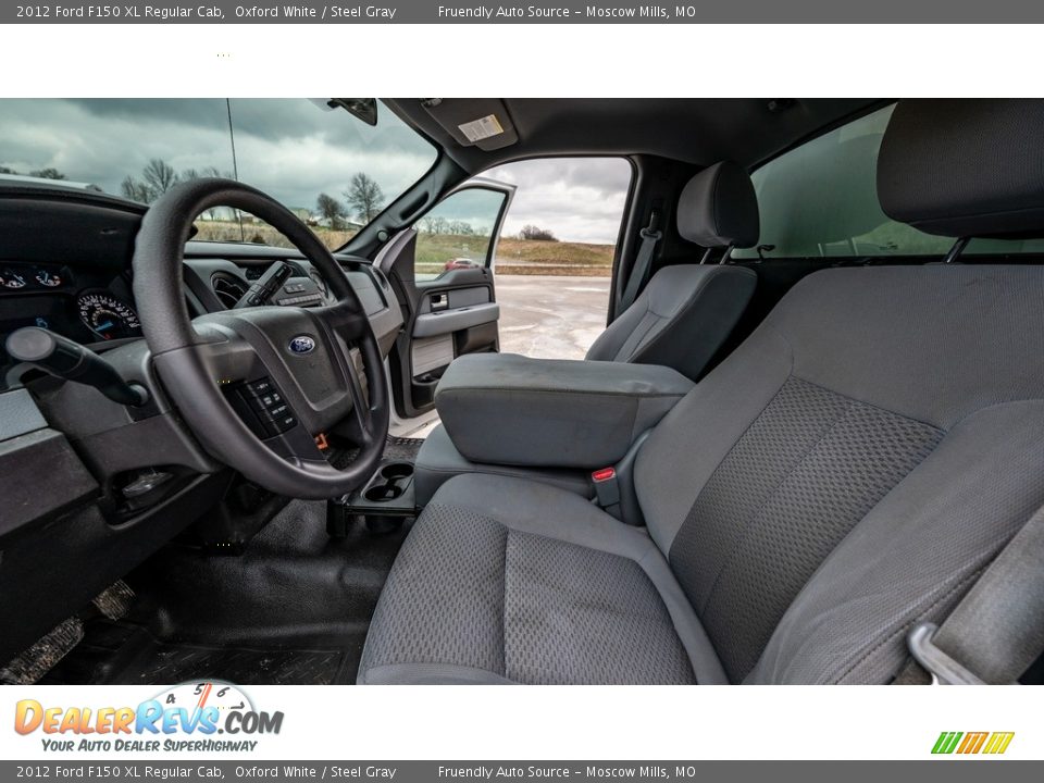 2012 Ford F150 XL Regular Cab Oxford White / Steel Gray Photo #11