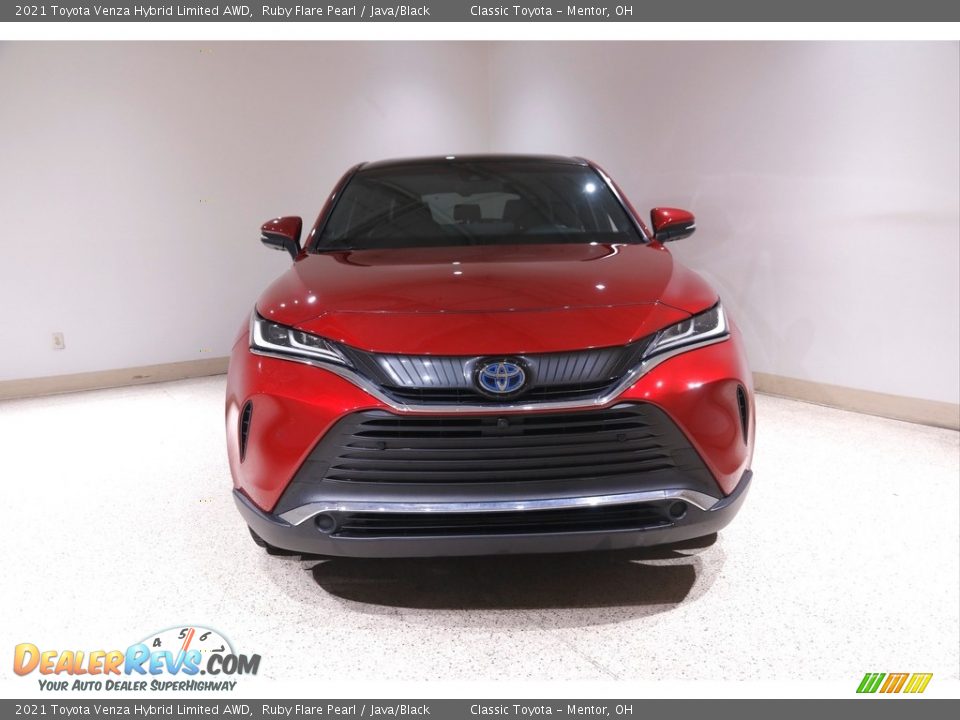 2021 Toyota Venza Hybrid Limited AWD Ruby Flare Pearl / Java/Black Photo #2