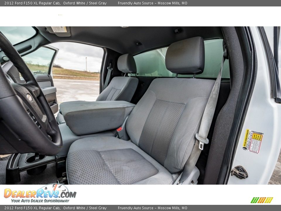 2012 Ford F150 XL Regular Cab Oxford White / Steel Gray Photo #12