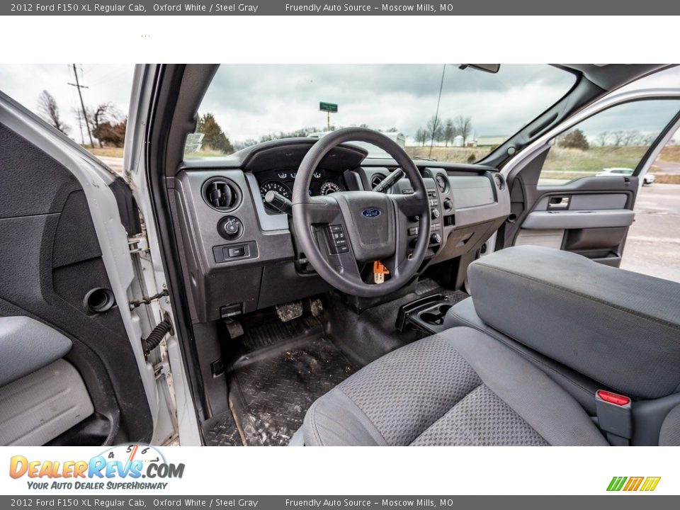 2012 Ford F150 XL Regular Cab Oxford White / Steel Gray Photo #13