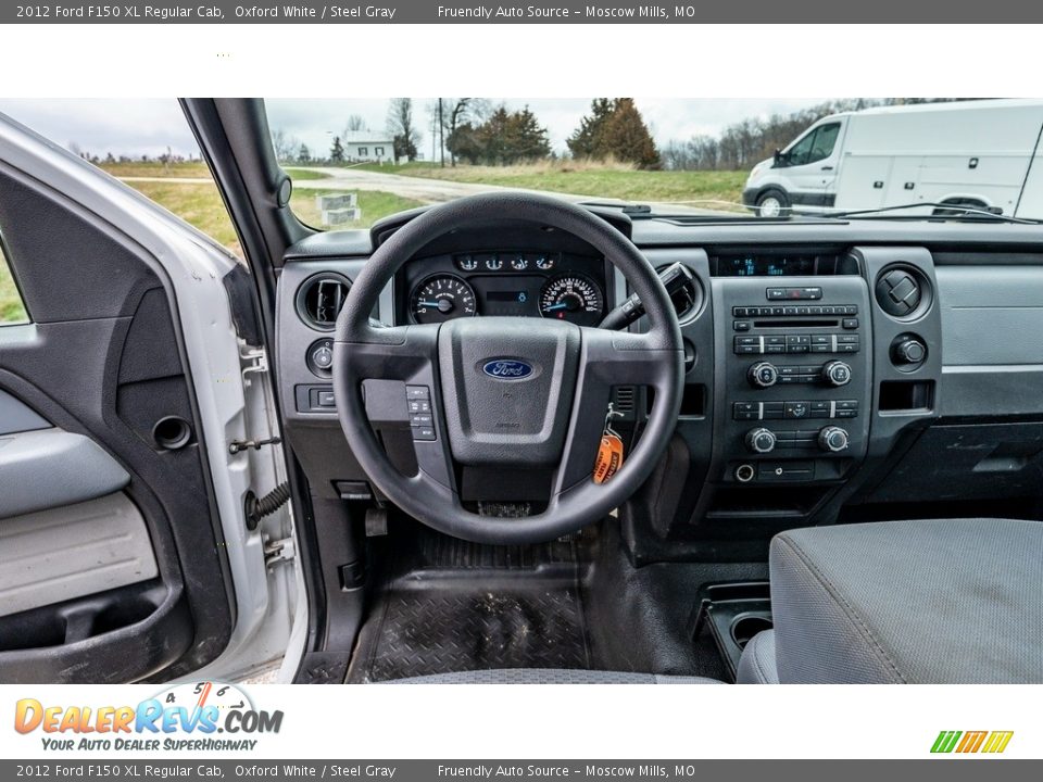 2012 Ford F150 XL Regular Cab Oxford White / Steel Gray Photo #17