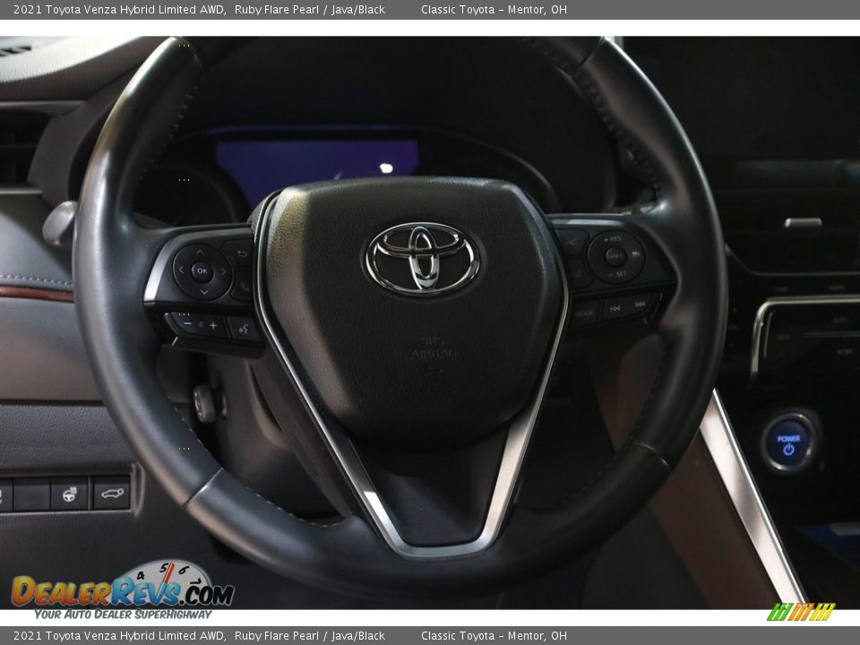 2021 Toyota Venza Hybrid Limited AWD Ruby Flare Pearl / Java/Black Photo #7