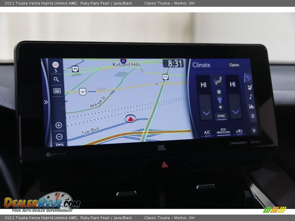 Navigation of 2021 Toyota Venza Hybrid Limited AWD Photo #10