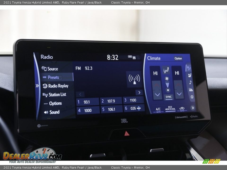Controls of 2021 Toyota Venza Hybrid Limited AWD Photo #11