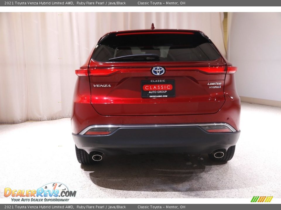 2021 Toyota Venza Hybrid Limited AWD Ruby Flare Pearl / Java/Black Photo #20