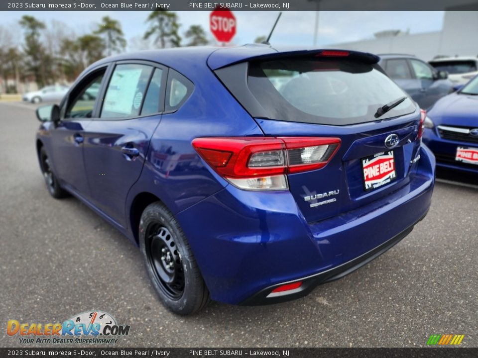 2023 Subaru Impreza 5-Door Ocean Blue Pearl / Ivory Photo #4