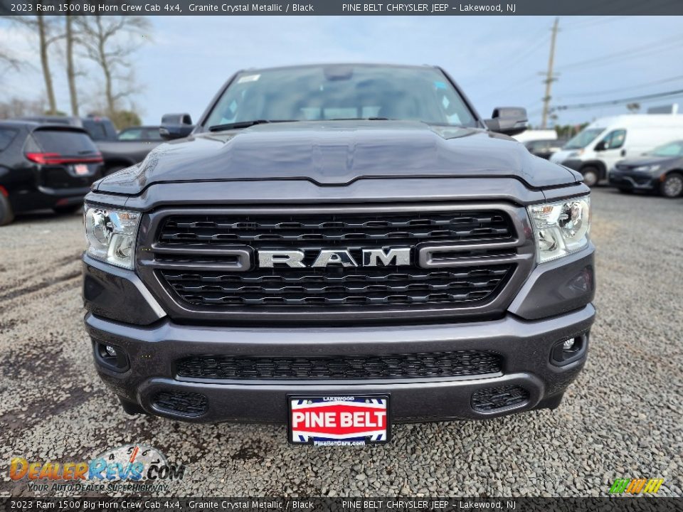 2023 Ram 1500 Big Horn Crew Cab 4x4 Granite Crystal Metallic / Black Photo #2