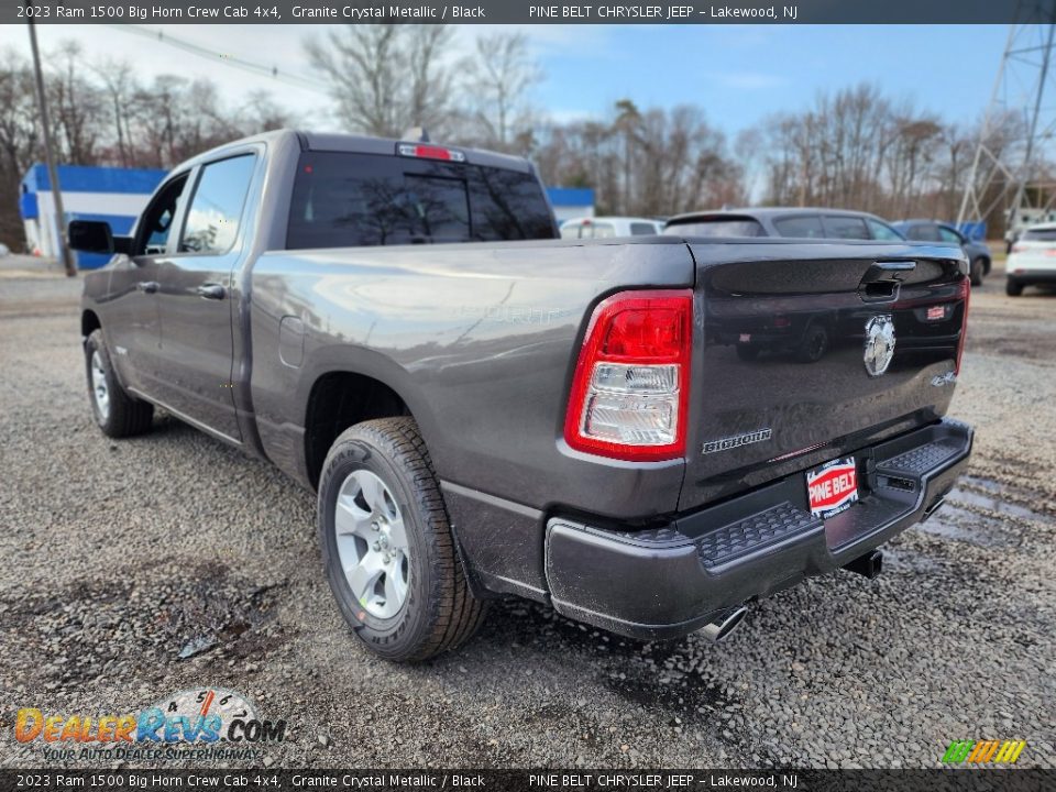 2023 Ram 1500 Big Horn Crew Cab 4x4 Granite Crystal Metallic / Black Photo #4