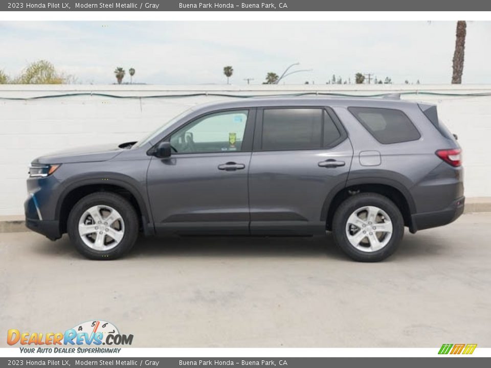 2023 Honda Pilot LX Modern Steel Metallic / Gray Photo #6