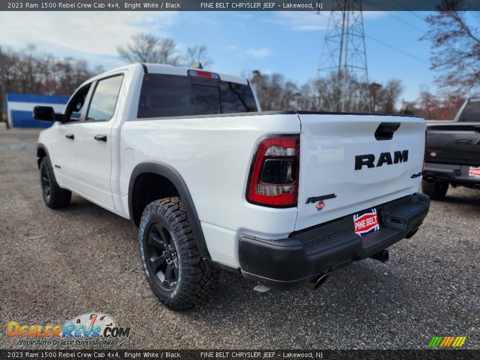 2023 Ram 1500 Rebel Crew Cab 4x4 Bright White / Black Photo #4