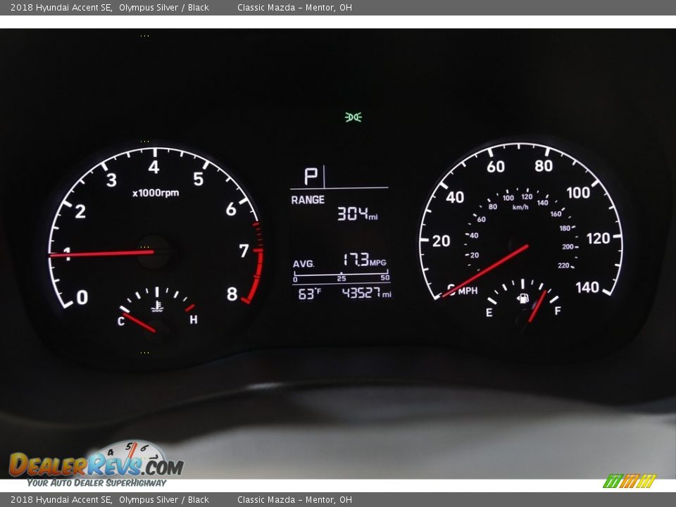 2018 Hyundai Accent SE Olympus Silver / Black Photo #8