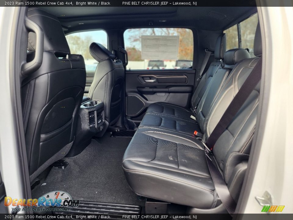 Rear Seat of 2023 Ram 1500 Rebel Crew Cab 4x4 Photo #7