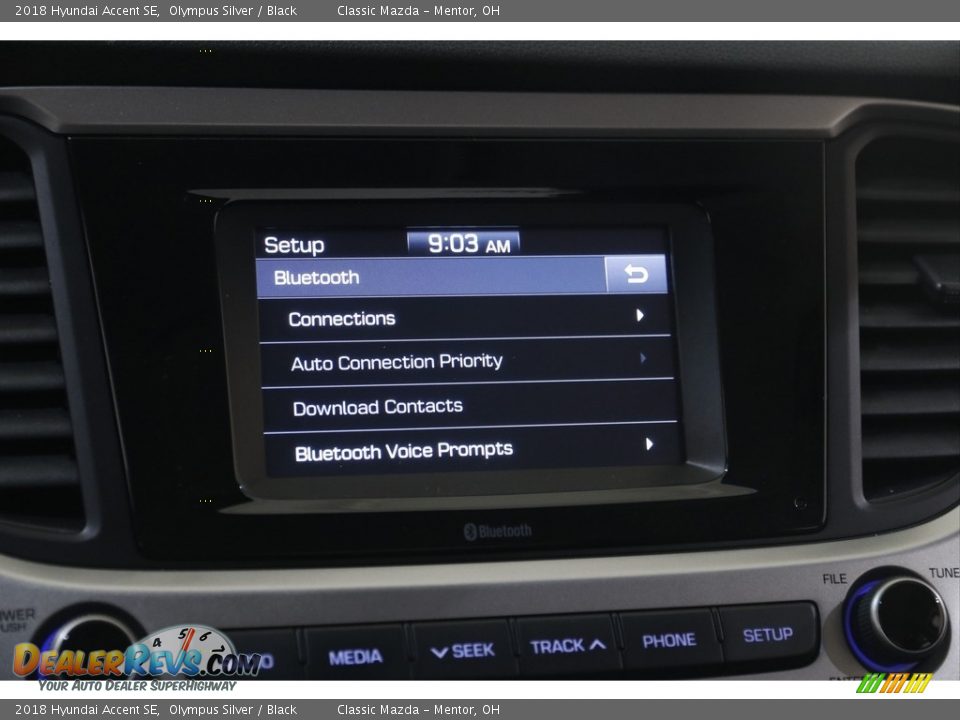 2018 Hyundai Accent SE Olympus Silver / Black Photo #11