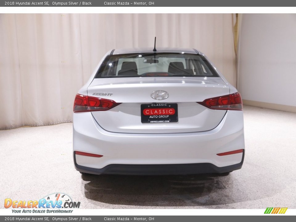2018 Hyundai Accent SE Olympus Silver / Black Photo #18