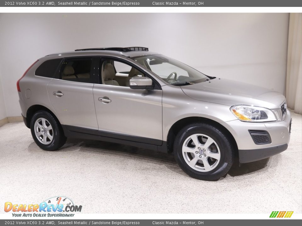 2012 Volvo XC60 3.2 AWD Seashell Metallic / Sandstone Beige/Espresso Photo #1