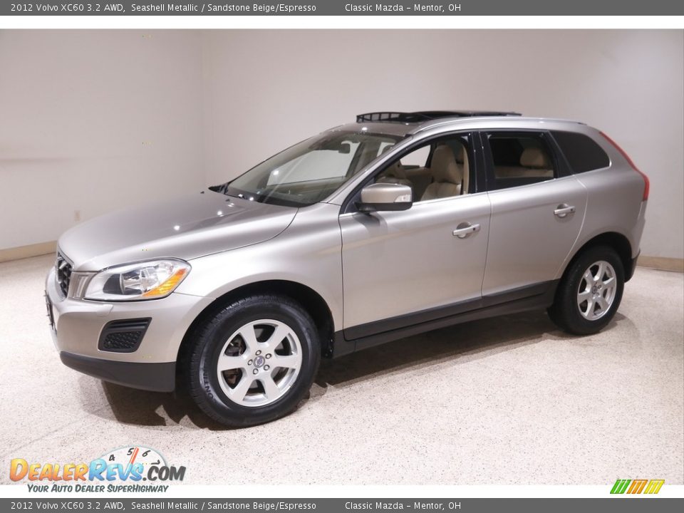2012 Volvo XC60 3.2 AWD Seashell Metallic / Sandstone Beige/Espresso Photo #3